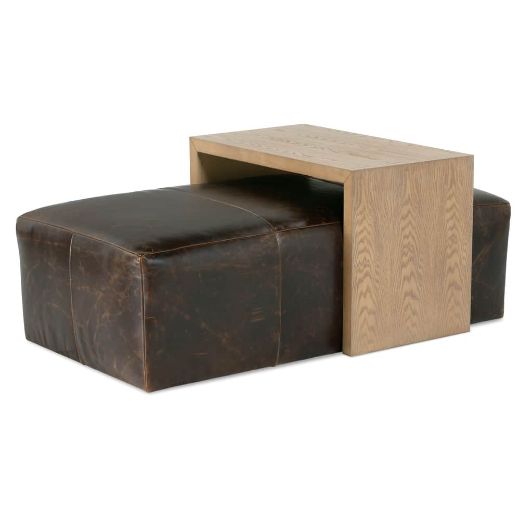 Picture of Macon Leather Ottoman